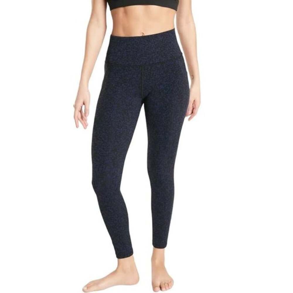 Athleta Salutation Stash Pocket Gravel Tight Blue High Rise Luxe Sporty Chic